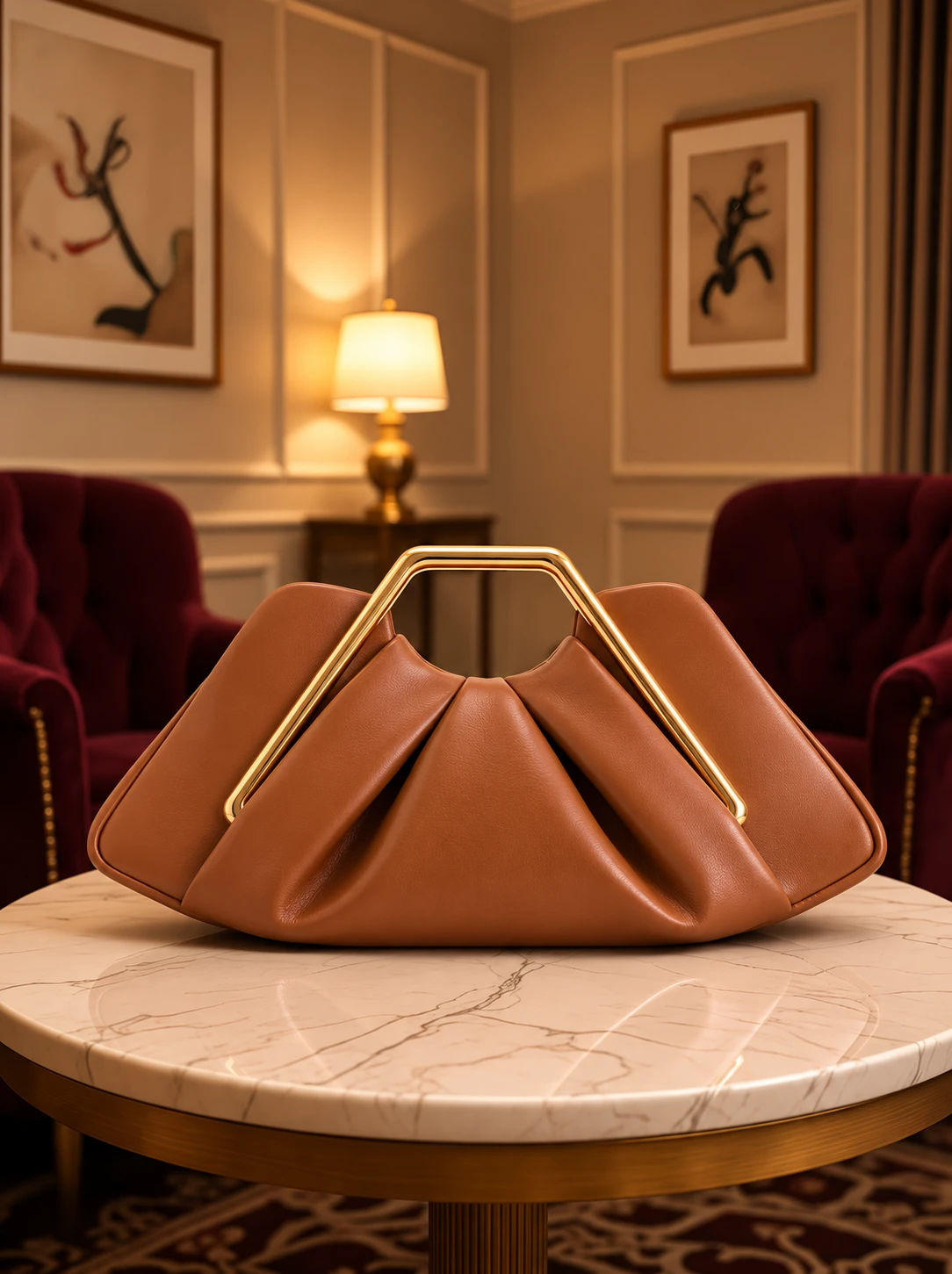 Lunch Pleated Bag High-End Crossbody Armpit Women's Bag - Image 2