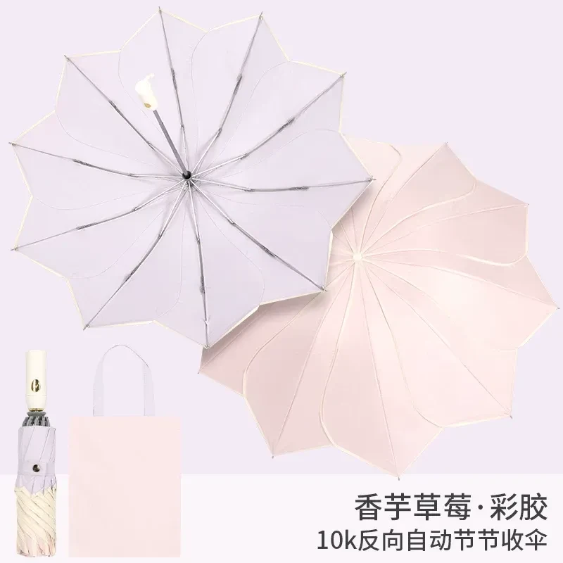 Scalloped Edge Automatic Umbrella